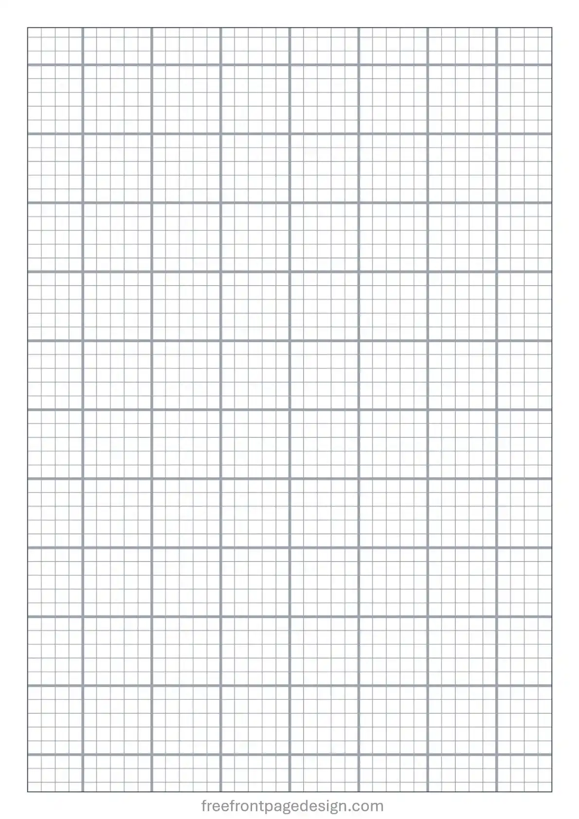 Engineering 5x5 grid paper template