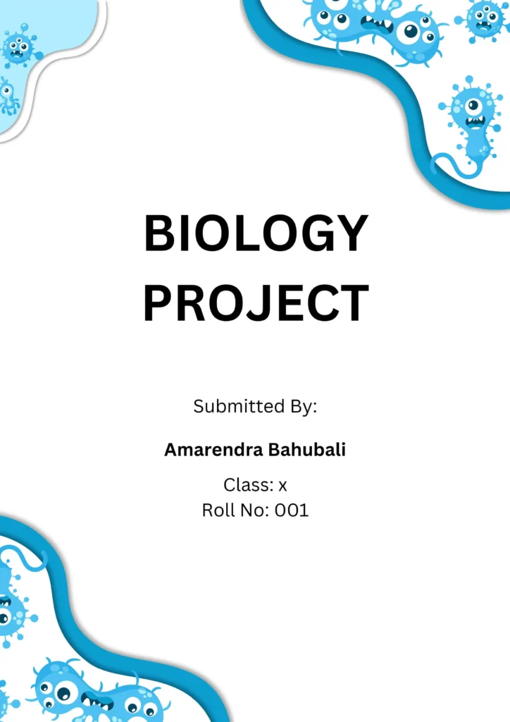 Front Page Design For Science Project [Download MS Word Template]