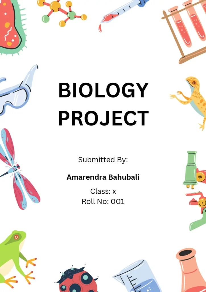 Front Page Design For Science Project [Download MS Word Template]