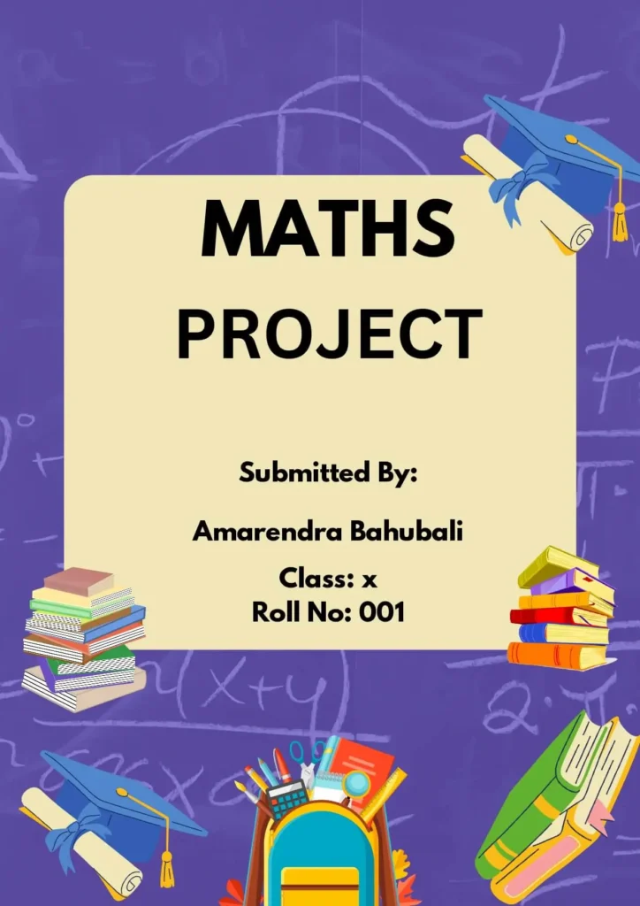 math project cover page