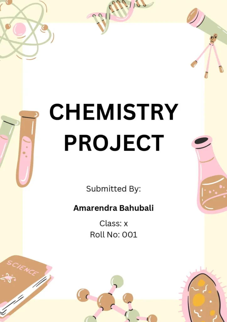 Front Page Design For Science Project [Download MS Word Template]