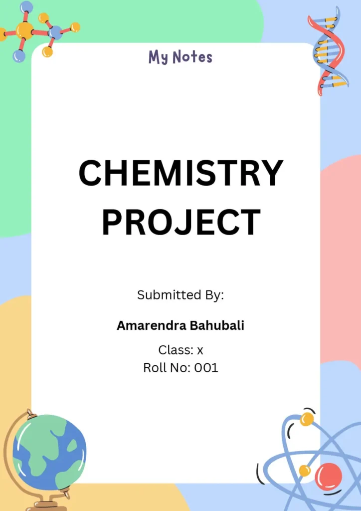 Front Page Design For Chemistry 2
