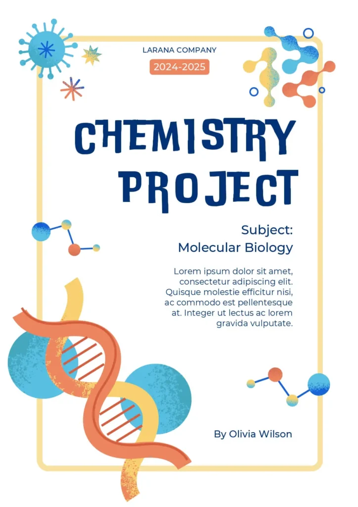 cover page for chemistry assignment