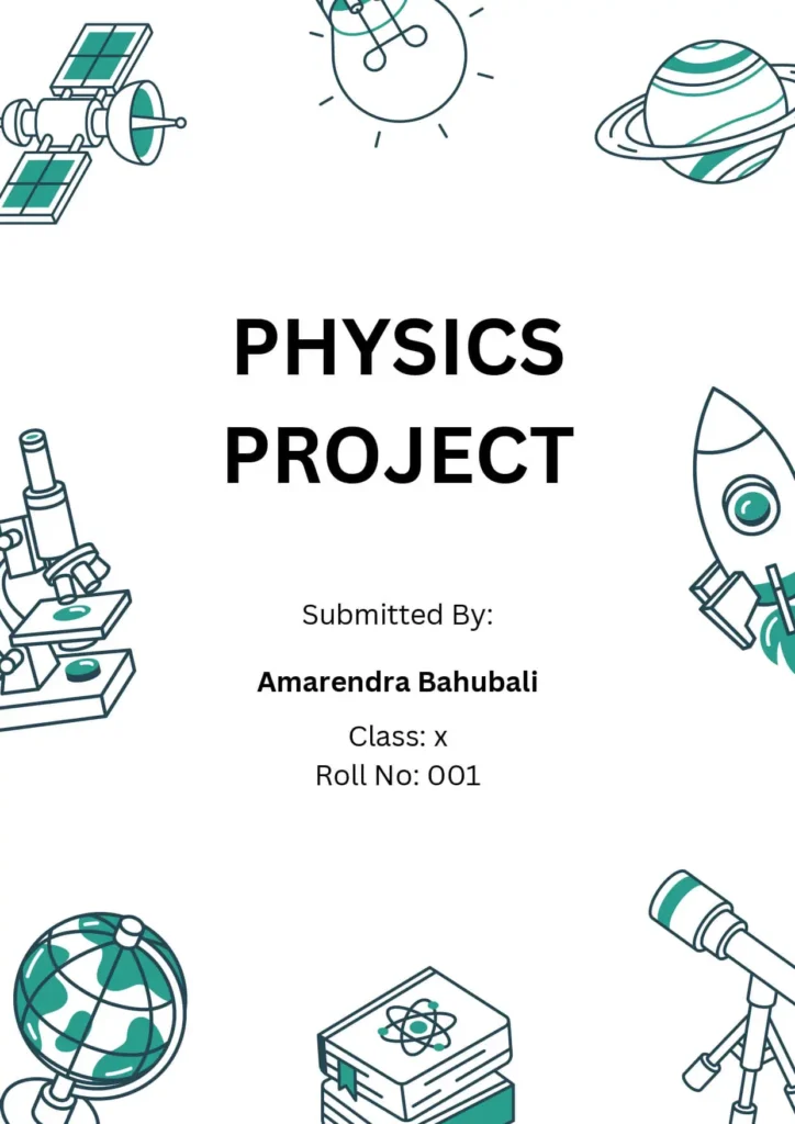 Front Page Design For Science Project [Download MS Word Template]