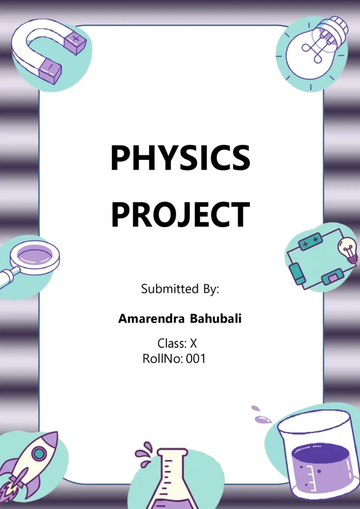 physics project front page 4