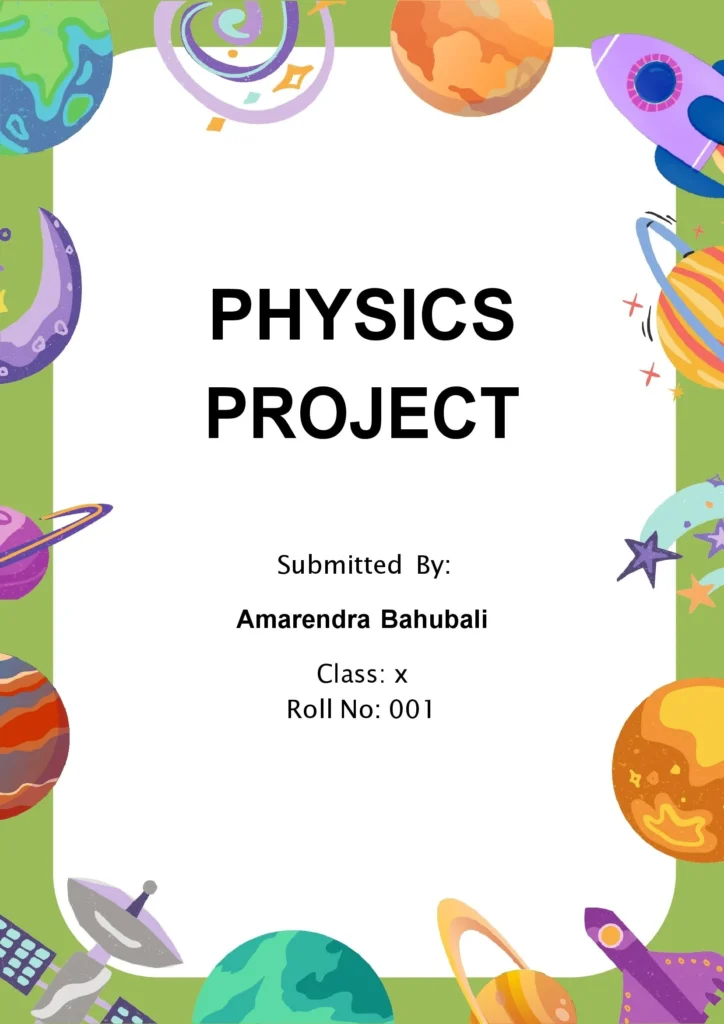 physics project front page 13