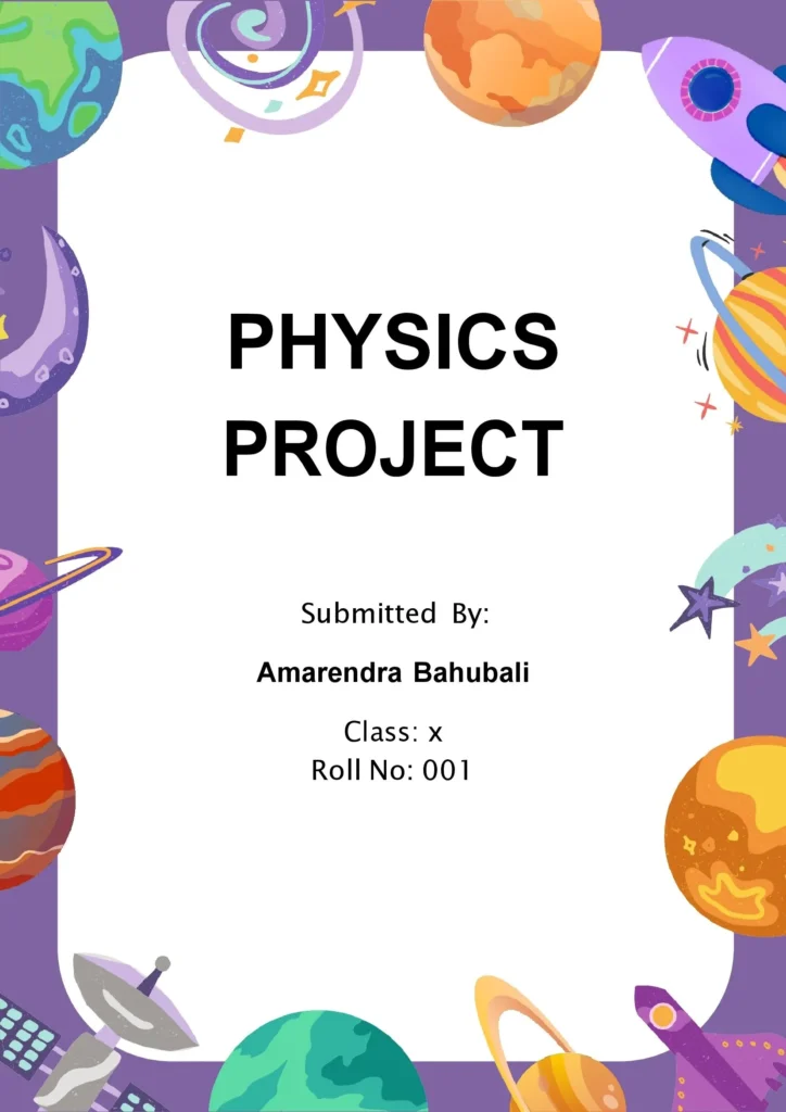physics project front page 14