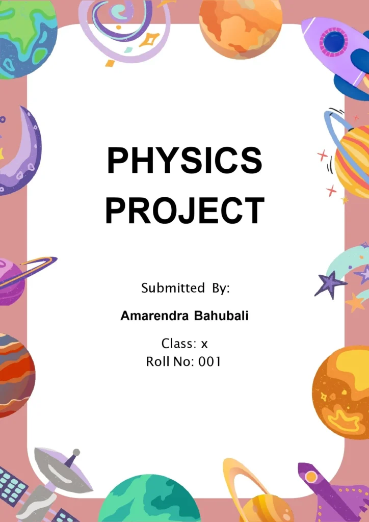 physics project front page 17