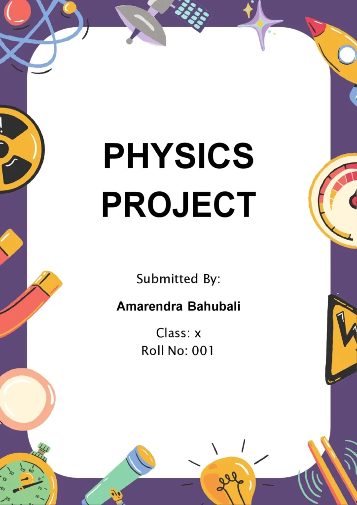 physics project front page 22