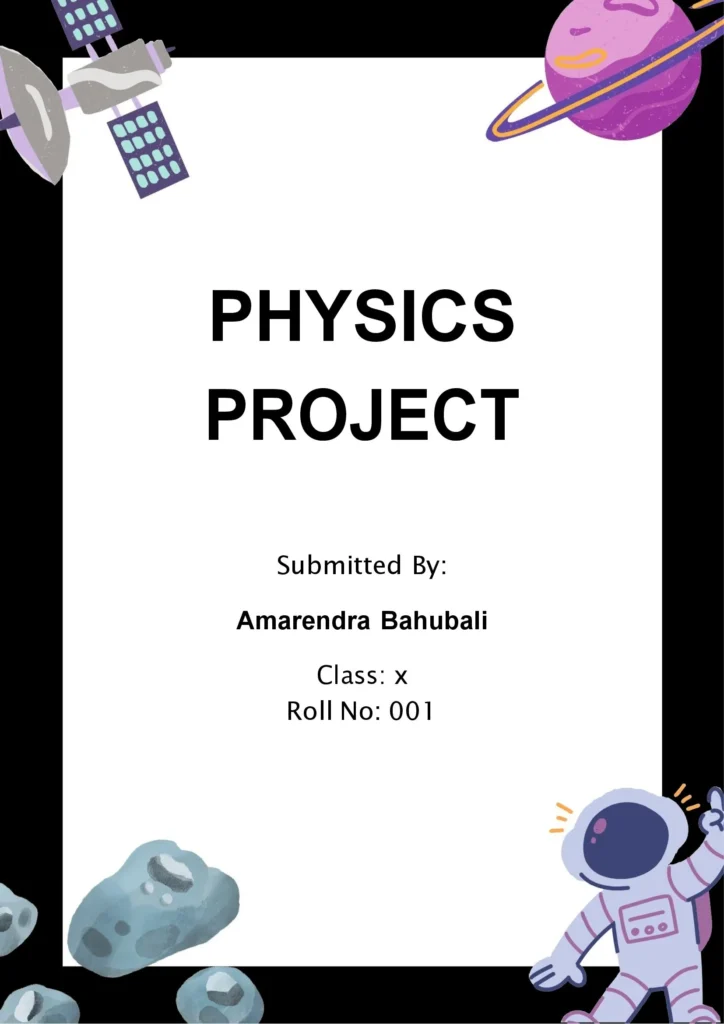 physics project front page 8