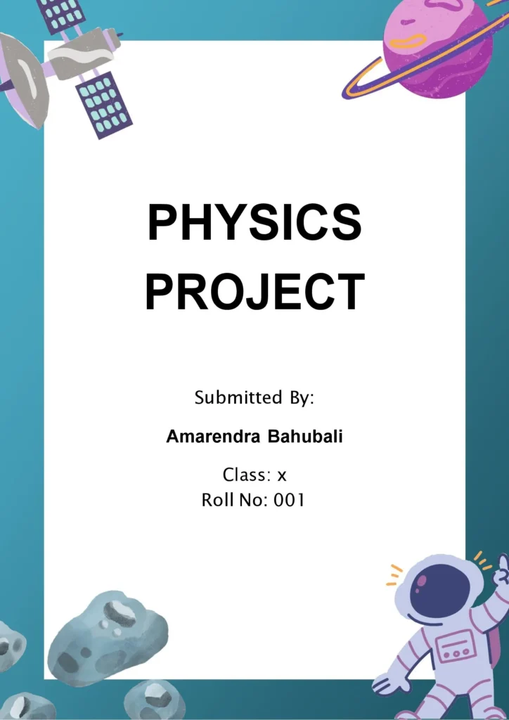 physics project front page 9